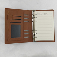 Carnet à anneaux B5 en cuir PU avec logo personnalisé et pages intérieures imprimées sur mesure – Cadeau promotionnel pour entreprise et bureau