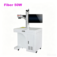 Machine de marquage laser à fibre 50W Raycus 30W, graveur et découpeur métallique sur support 20W pour bijoux, outils de gravure et de découpe 220V