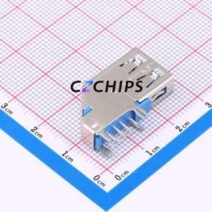 USB30-06-T3-BL USB Connector Through hole Component (THT) Connector Type-A Female Side Insert - Product Image 2