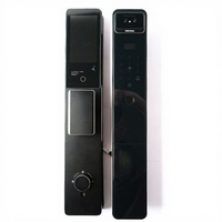 Serrure de porte intelligente biométrique automatique européenne avec reconnaissance faciale, identification par veine palmaire et interphone à modification de voix pour maisons (vente en gros)