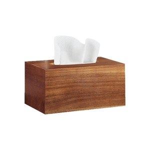 Wooden Tissue Box Solid Wood Modern Design Free <b>Standing</b> Bathroom Household Use - Product Image 1