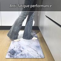 Tapis de cuisine modernes et minimalistes en mousse PVC florale imperméable, antidérapants et anti-fatigue, vente en gros, haute qualité