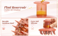 Applicateur de soin capillaire Head SPA, nouvelle arrivée, 2 en 1, applicateur d'huile capillaire en silicone, brosse de massage du cuir chevelu, peigne à huile capillaire pour la croissance des cheveux