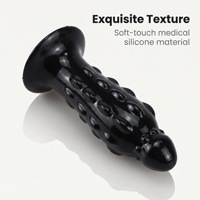 Plug anal à tête convexe et pointue, dilatateur anal épais avec contrôle manuel, jouet sexuel auto-plaisurant super grand, plug anal de forme originale