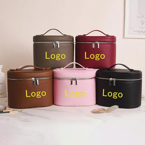 Borsa per il Trucco Personalizzata con Logo Ricamato, Professionale, Grande Capacità, Portatile, Organizzatore per Pennelli da Trucco in PU per Viaggi - Product Image 4