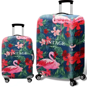 Matériau en Spandex, impression personnalisée, valise imperméable, sac de voyage, protecteur, housse de bagage élastique