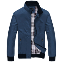 Vestes de printemps pour hommes, manteaux unis, veste décontractée à col montant pour homme, veste d'extérieur