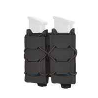 Équipement tactique, version double 9 mm, cadre en U avec cordon élastique, pochette pour chargeur en nylon pour porte-plaques, gilet tactique