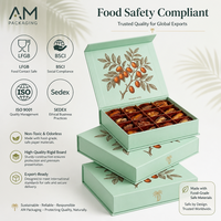 Boîte à dattes magnétique de luxe avec gaufrage, doublure en éponge, emballage personnalisé pour aliments sucrés arabes, boîte cadeau en carton rigide pour le Ramadan