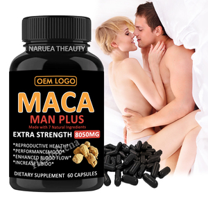 Suplemento de Marca Privada <span class=keywords><strong>Ashwagandha</strong></span> <span class=keywords><strong>Maca</strong></span> Strong Man Plus Cápsulas para Aumentar la Libido Cápsulas de Raíz de <span class=keywords><strong>Maca</strong></span> - Product Image 1