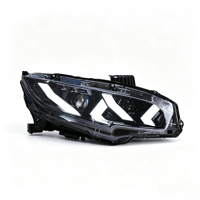 Ensemble de phares LED pour Honda Civic 10e génération 2016-2021, style Lamborghini, double faisceau, lentille de projecteur, clignotant séquentiel