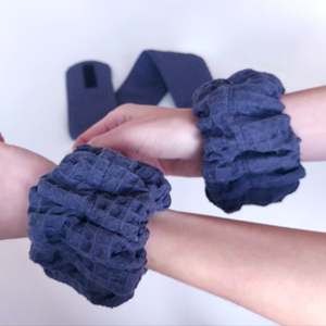 تخصيص شعارك بسيط لون واحد حافة واسعة الهراء المعصم ماصة عصابات سبا - Product Image 4