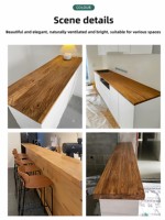 Mesa de Madera Maciza de Olmo Antiguo con Tablero de Gran Formato, Escritorio, Mesa de Comedor, Barra, Mesa de Té - Hecho a Medida con Troncos Crudos, Móvil, Estilo Retro