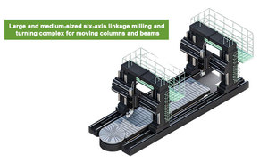 เครื่องกลึงโลหะ6แกนขนาดใหญ่และขนาดกลางสำหรับเคลื่อนย้ายคานเสา - Product Image 3