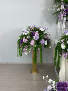Set di Archi di Fiori Artificiali di Lusso in <span class=keywords><strong>Viola</strong></span>, Rosa e Bianco, Sfondo per Cerimonie Nuziali, Decorazione per Eventi con Fogliame Verde - Product Image 5