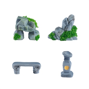 Lámpara de <span class=keywords><strong>roca</strong></span> artificial de simulación de micropaisaje Weij, accesorios decorativos de bricolaje para paisajismo de jardín y patio, miniatura - Product Image 1