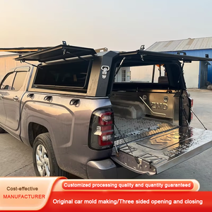 สำหรับ Ford Ranger pickup canopy-ไฟเบอร์กลาส/อัล-มก. ท็อปเปอร์อัลลอยพร้อมฝาปิดสามชั้น - Product Image 6