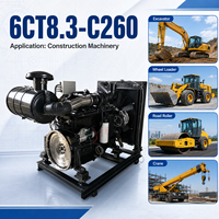 Moteur diesel robuste SCDC Cums 6CTA8.3-C260 8.3L 260HP pour excavatrice, rouleau compresseur, chargeuse et équipement industriel