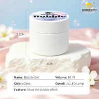 Vernis Gel Transparent Effet Goutte d'Eau Marque Privée, Gel UV 3D pour Ongles, Fournitures Professionnelles pour Salons de Manucure