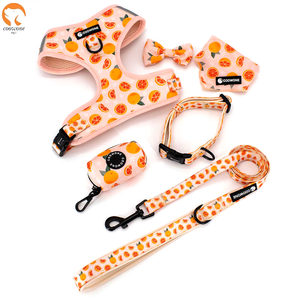 Arnés para Perro de Diseño Personalizado Popular con Collar, Correa, Lazo y Pañuelo a Juego, Fabricante de Arneses de Neopreno para Perros - Product Image 4
