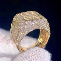 Bague Laysware Jewels de luxe en argent sterling 925 pur à 100 % avec moissanite, design de bande complexe, pierre centrale étincelante, unisexe