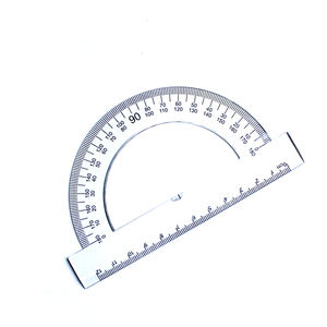 Toptan fiyat 12cm yarım ay plastik iletki 180 derece iletki - Product Image 4