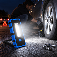 Lampe de travail LED COB magnétique rechargeable 800LM, lampe torche d'inspection portable USB C avec crochet pour mécanicien, réparation automobile, garage