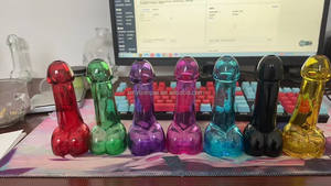 Verres à liqueur pénis Dick Cocktail verre à vin verres en cristal faits à la main tasses Barware bouteille à boire pour poule enterrement de vie de jeune fille - Product Image 2