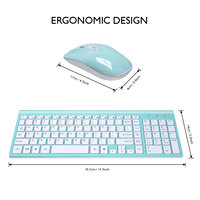 Diskon besar Set Keyboard dan Mouse portabel Cavier Et Souris besar-besaran Keyboard dan Mouse portabel senyap mengetik Keyboard nirkabel dan tetikus kombo