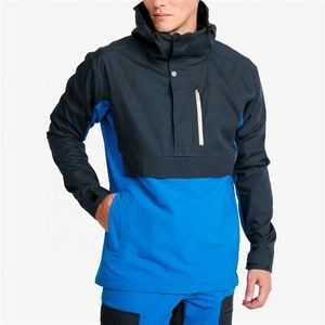 Conjunto de chaqueta de hombre chándal bloque de color poliéster impermeable a prueba de viento deporte exterior personalizado fabricante OEM - Product Image 3