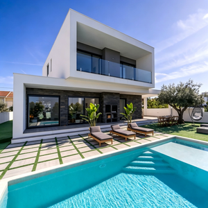 Villa Prefabbricata Moderna di Lusso con Struttura in Acciaio e Pannelli Sandwich per Uso Carport, Esportabile - Product Image 2