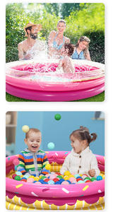 <span class=keywords><strong>Piscine</strong></span> gonflable durable en forme de donut pour enfants, en PVC épaissi, design boule océanique pour jeux aquatiques intérieurs/extérieurs pour bébés - Product Image 5
