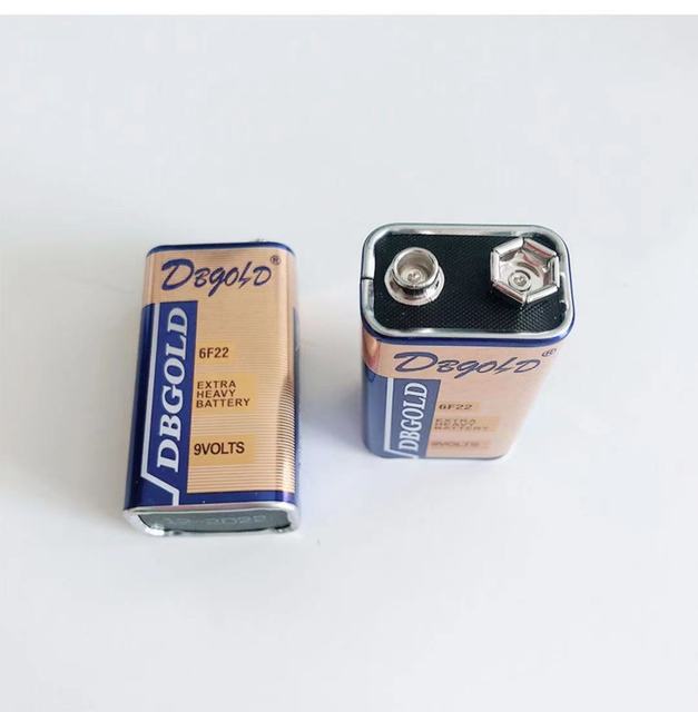 CROWN R High Quality Affordable 9V Battery 6F22 9V Super Heavy Duty Dry Battery
