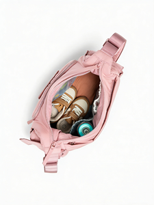 Sac à langer de grande capacité, porte-bouteille de lait, rangement, sac de voyage pour <span class=keywords><strong>week</strong></span>-<span class=keywords><strong>end</strong></span>, sac à bandoulière, sac à langer pour poussette, sangle unique - Product Image 4