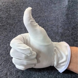 Cleanroom <b>Gloves</b> Synthetic Fiber Anti-slip Smooth Full Texture <b>Knitting</b> Lining Low Particulate Release Unisex White - Product Image 4