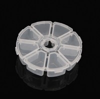 Boîte de rangement en plastique avec compartiments réglables et amovibles