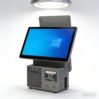 Système de point de vente tout-en-un Windows 15,6 pouces avec écran tactile, caisse enregistreuse, boîtier métallique, processeur Intel I5 quadricœur, MSATA, Wi-Fi 6