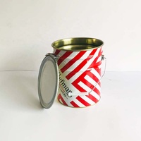 Seau en métal de 5 L, bidon de peinture, tailles de seaux de 5 litres, baril en métal pour peinture à base d'eau, seau en métal