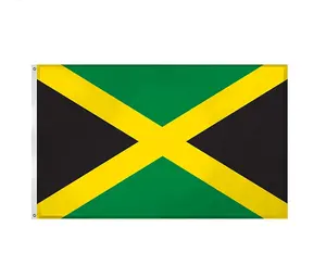 Tùy chỉnh chấp nhận được giá dưới quốc gia không thấm nước 100% polyester 3x5 cờ Jamaica cờ với lô hàng nhanh