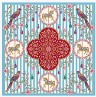 Tapis de jeu de Mahjong de Noël motif Casse-Noisette danseur de ballet, flocons de neige et motifs floraux