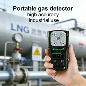 Analisador de Gás Portátil com Bomba de Sucção, <span class=keywords><strong>Detector</strong></span> Multigás para CH4, O2, CO, H2S, NH3, Configurações de Faixa Personalizadas, Detecção de Alta Precisão - Product Image 1