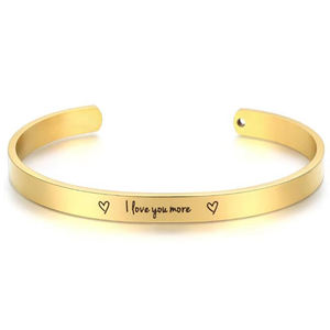 Avoir du <span class=keywords><strong>courage</strong></span> rester fort énergie foi inspirant manchette bracelet en acier inoxydable os frêne bracelet - Product Image 5