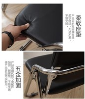 Chaises de bureau pliantes en cuir pour réunions, chaise de conférence empilable, chaise de formation empilable avec tablette d'écriture et avec espace de rangement