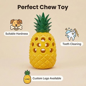 Juguete para Perros de Diseño Personalizado para Masticadores Agresivos, Razas Grandes, Piña de Goma Indestructible para Limpiar los Dientes (Gigante) - Product Image 4