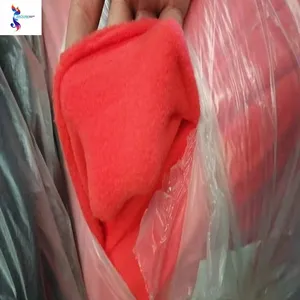 Keqiao textile market ready stock knitted polar fleece dyed stocklot fabric apparel stock