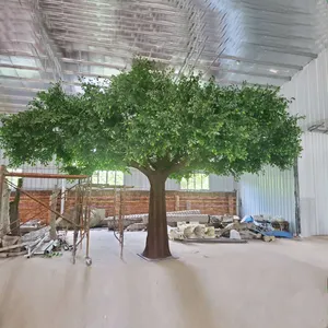 Usine personnalisée pas cher Offre Spéciale grande ombre grands arbres artificiels extérieurs grandeur nature arbres de chêne artificiels Ficus arbre pour la décoration
