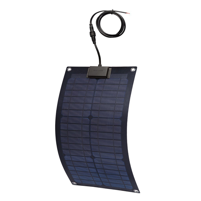 High Efficiency Off-Grid 20W 18V Flexible Semi Flexible Solar Panel for Camping Car RV Marine Boat Caravan Solar Energy System
