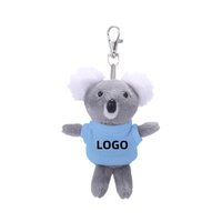 Mini animal personnalisé en peluche Koala ours porte-clés sac à dos pendentif et breloque sac à main avec chemise PP coton remplissage Logo personnalisé