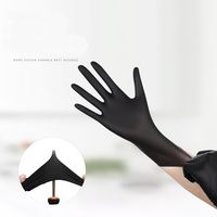Guantes Desechables de Nitrilo de 3 Mil para Salón de Belleza y Tatuajes, con Logotipo Personalizado, Sin Látex ni Polvo, con Dedos Texturizados