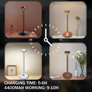 <span class=keywords><strong>Lampada</strong></span> da Tavolo Ricaricabile Senza Fili in Stile Nordico Moderno Zafferano <span class=keywords><strong>Poldina</strong></span>, Corpo in Alluminio con Dimmer Touch per Uso Ristorante - Product Image 4